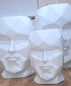 group of talking heads planters by aceplanter.co.uk