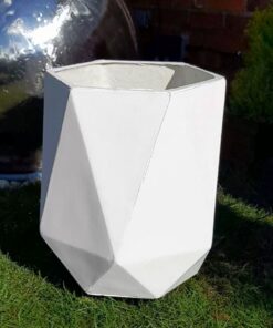 diamonific planter in the garden