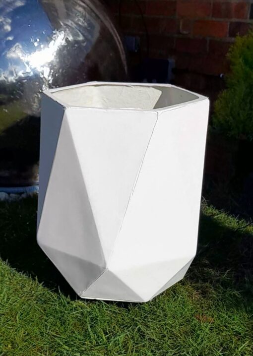 diamonific planter in the garden