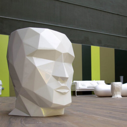 fiberglass talking head planters